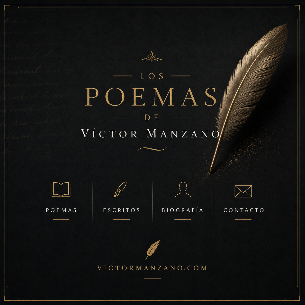Los poemas de Víctor Manzano